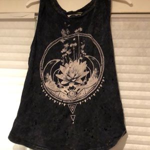 lotus graphic tank